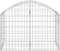 vidaXL - Schanskorf - gewelfd - 100x50x60/80 - cm - gegalvaniseerd - ijzer