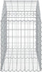 vidaXL - Schanskorf - gewelfd - 100x50x60/80 - cm - gegalvaniseerd - ijzer
