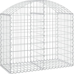 vidaXL - Schanskorf - gewelfd - 100x50x80/100 - cm - gegalvaniseerd - ijzer