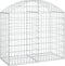 vidaXL - Schanskorf - gewelfd - 100x50x80/100 - cm - gegalvaniseerd - ijzer