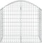 vidaXL - Schanskorf - gewelfd - 100x50x80/100 - cm - gegalvaniseerd - ijzer
