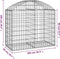 vidaXL - Schanskorf - gewelfd - 100x50x80/100 - cm - gegalvaniseerd - ijzer