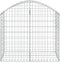 vidaXL - Schanskorf - gewelfd - 100x50x80/100 - cm - gegalvaniseerd - ijzer