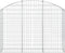 vidaXL - Schanskorf - gewelfd - 150x30x100/120 - cm - gegalvaniseerd - ijzer