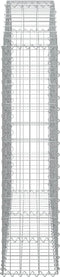 vidaXL - Schanskorf - gewelfd - 150x30x120/140 - cm - gegalvaniseerd - ijzer