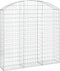 vidaXL - Schanskorf - gewelfd - 150x30x140/160 - cm - gegalvaniseerd - ijzer
