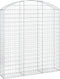 vidaXL - Schanskorf - gewelfd - 150x30x160/180 - cm - gegalvaniseerd - ijzer