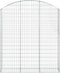vidaXL - Schanskorf - gewelfd - 150x30x160/180 - cm - gegalvaniseerd - ijzer