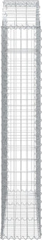vidaXL - Schanskorf - gewelfd - 150x30x160/180 - cm - gegalvaniseerd - ijzer