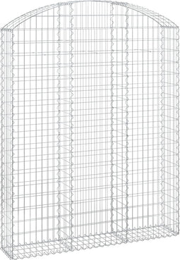 vidaXL - Schanskorf - gewelfd - 150x30x180/200 - cm - gegalvaniseerd - ijzer