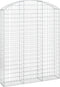 vidaXL - Schanskorf - gewelfd - 150x30x180/200 - cm - gegalvaniseerd - ijzer