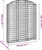vidaXL - Schanskorf - gewelfd - 150x30x180/200 - cm - gegalvaniseerd - ijzer