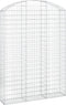 vidaXL - Schanskorf - gewelfd - 150x30x200/220 - cm - gegalvaniseerd - ijzer