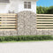 vidaXL - Schanskorf - gewelfd - 150x30x200/220 - cm - gegalvaniseerd - ijzer