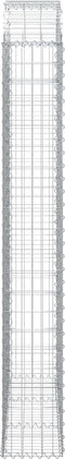 vidaXL - Schanskorf - gewelfd - 150x30x200/220 - cm - gegalvaniseerd - ijzer
