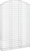 vidaXL - Schanskorf - gewelfd - 150x30x220/240 - cm - gegalvaniseerd - ijzer
