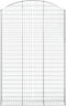 vidaXL - Schanskorf - gewelfd - 150x30x220/240 - cm - gegalvaniseerd - ijzer