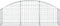 vidaXL - Schanskorf - gewelfd - 150x30x40/60 - cm - gegalvaniseerd - ijzer