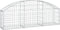 vidaXL - Schanskorf - gewelfd - 150x30x40/60 - cm - gegalvaniseerd - ijzer