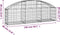 vidaXL - Schanskorf - gewelfd - 150x30x40/60 - cm - gegalvaniseerd - ijzer