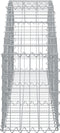 vidaXL - Schanskorf - gewelfd - 150x30x40/60 - cm - gegalvaniseerd - ijzer