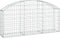 vidaXL - Schanskorf - gewelfd - 150x30x60/80 - cm - gegalvaniseerd - ijzer
