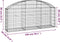 vidaXL - Schanskorf - gewelfd - 150x30x60/80 - cm - gegalvaniseerd - ijzer