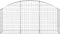 vidaXL - Schanskorf - gewelfd - 150x30x60/80 - cm - gegalvaniseerd - ijzer
