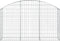 vidaXL - Schanskorf - gewelfd - 150x30x80/100 - cm - gegalvaniseerd - ijzer