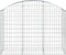 vidaXL - Schanskorf - gewelfd - 150x50x100/120 - cm - gegalvaniseerd - ijzer