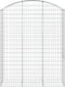 vidaXL - Schanskorf - gewelfd - 150x50x180/200 - cm - gegalvaniseerd - ijzer