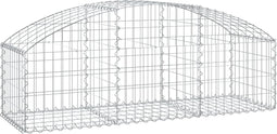 vidaXL - Schanskorf - gewelfd - 150x50x40/60 - cm - gegalvaniseerd - ijzer