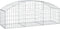 vidaXL - Schanskorf - gewelfd - 150x50x40/60 - cm - gegalvaniseerd - ijzer