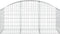 vidaXL - Schanskorf - gewelfd - 150x50x60/80 - cm - gegalvaniseerd - ijzer