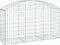 vidaXL - Schanskorf - gewelfd - 150x50x80/100 - cm - gegalvaniseerd - ijzer