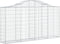 vidaXL - Schanskorf - gewelfd - 200x30x100/120 - cm - gegalvaniseerd - ijzer
