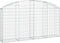vidaXL - Schanskorf - gewelfd - 200x30x100/120 - cm - gegalvaniseerd - ijzer