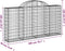 vidaXL - Schanskorf - gewelfd - 200x30x100/120 - cm - gegalvaniseerd - ijzer