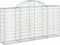 vidaXL - Schanskorf - gewelfd - 200x30x100/120 - cm - gegalvaniseerd - ijzer
