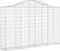 vidaXL - Schanskorf - gewelfd - 200x30x120/140 - cm - gegalvaniseerd - ijzer
