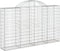 vidaXL - Schanskorf - gewelfd - 200x30x120/140 - cm - gegalvaniseerd - ijzer