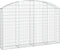 vidaXL - Schanskorf - gewelfd - 200x30x120/140 - cm - gegalvaniseerd - ijzer