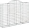 vidaXL - Schanskorf - gewelfd - 200x30x140/160 - cm - gegalvaniseerd - ijzer