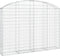 vidaXL - Schanskorf - gewelfd - 200x30x140/160 - cm - gegalvaniseerd - ijzer