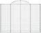 vidaXL - Schanskorf - gewelfd - 200x30x140/160 - cm - gegalvaniseerd - ijzer