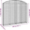 vidaXL - Schanskorf - gewelfd - 200x30x160/180 - cm - gegalvaniseerd - ijzer