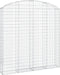 vidaXL - Schanskorf - gewelfd - 200x30x200/220 - cm - gegalvaniseerd - ijzer