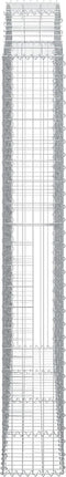 vidaXL - Schanskorf - gewelfd - 200x30x200/220 - cm - gegalvaniseerd - ijzer