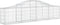 vidaXL - Schanskorf - gewelfd - 200x30x40/60 - cm - gegalvaniseerd - ijzer