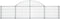 vidaXL - Schanskorf - gewelfd - 200x30x40/60 - cm - gegalvaniseerd - ijzer